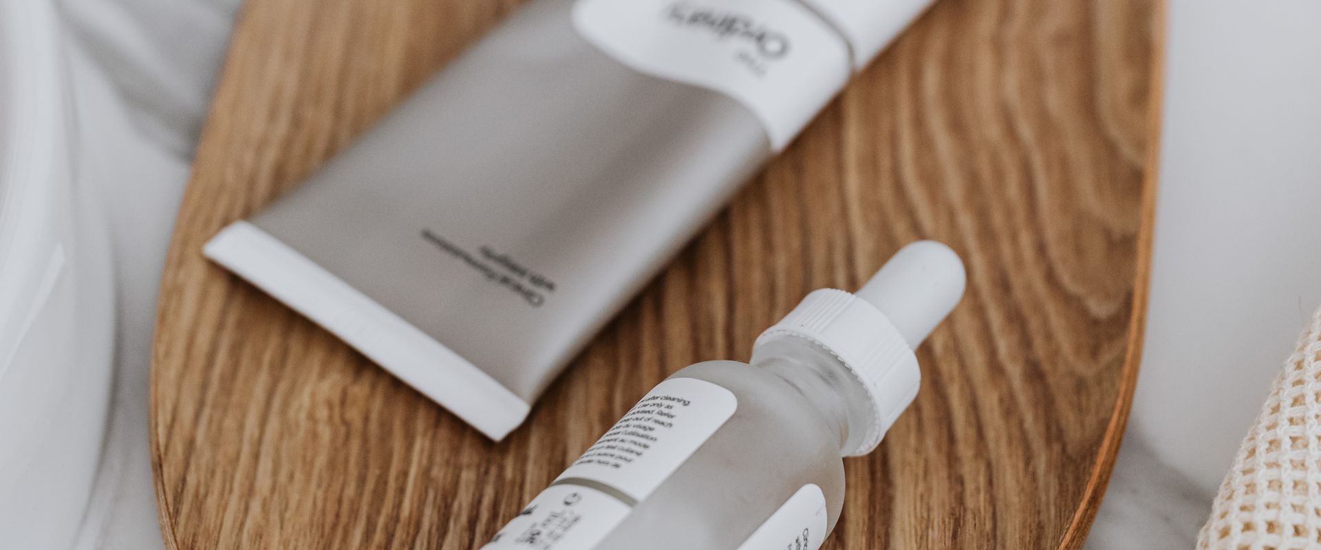 Premium skincare products arranged elegantly, representing Veloura membership quality